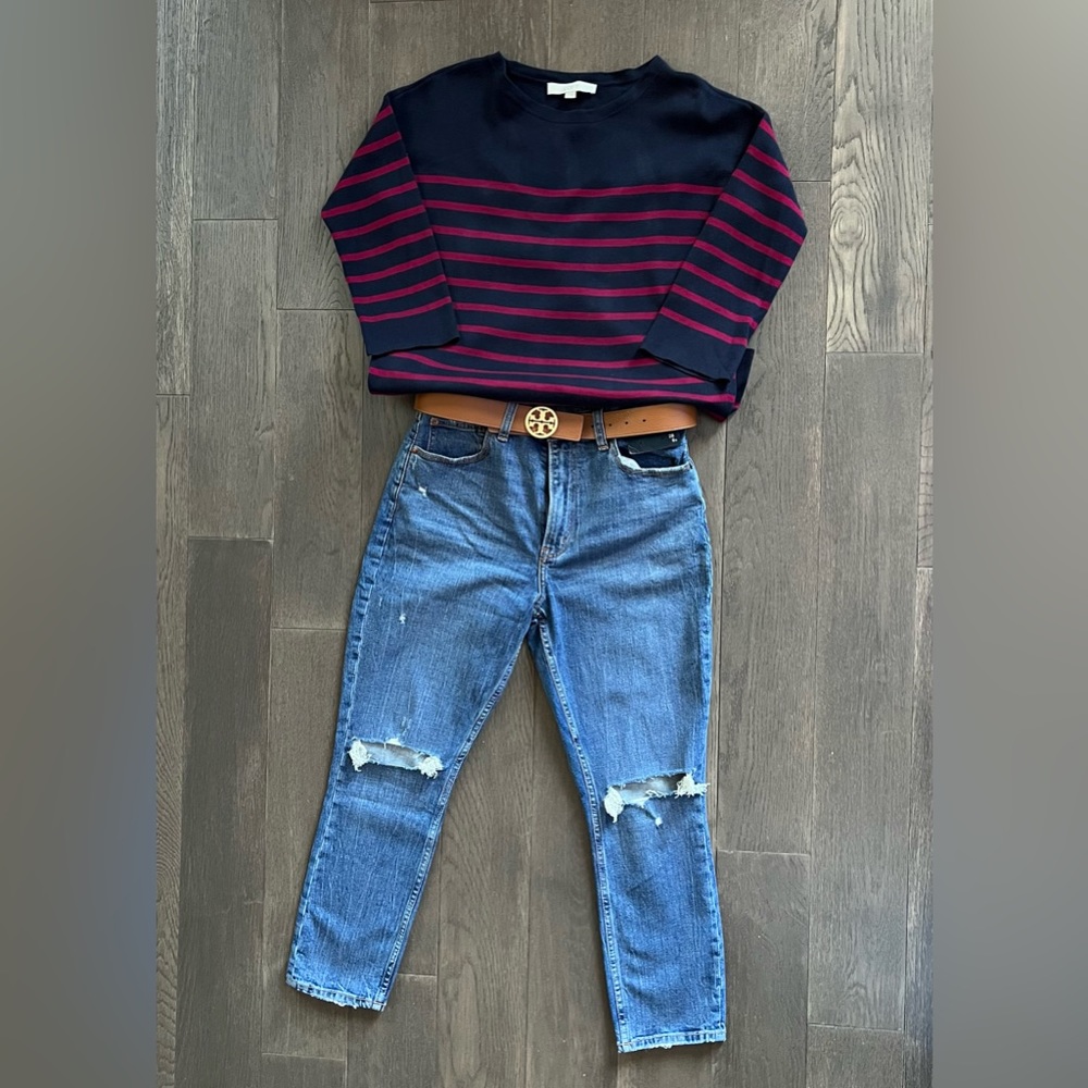 Loft Split Back Sweater